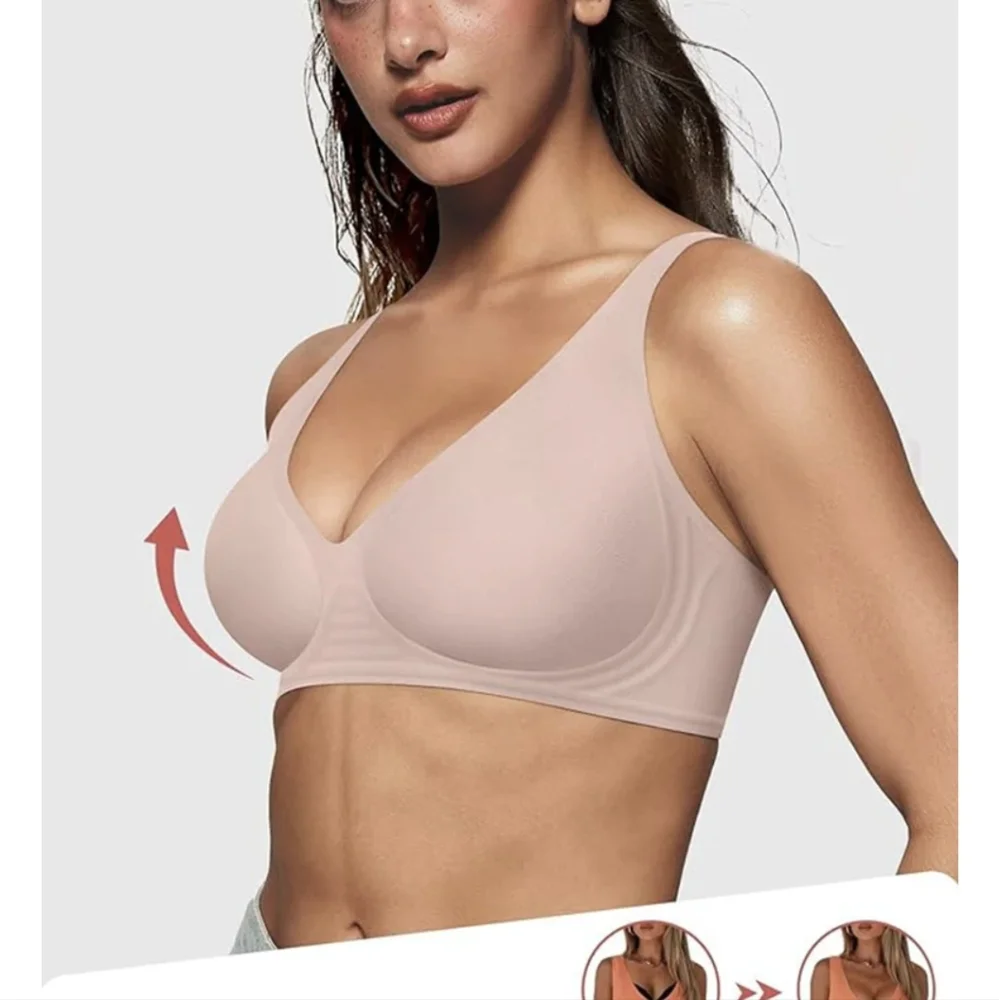 SheCurve Jelly Bra, XL, Nude Pink - Picture 3 of 5